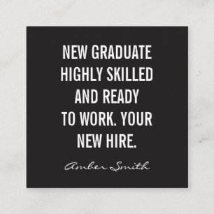 Cartão De Visita Quadrado Citações corajosas