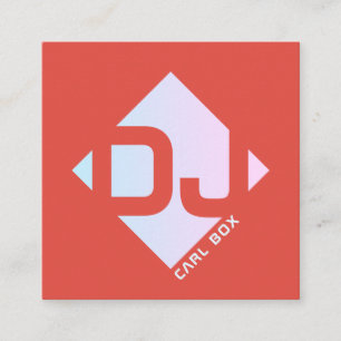 Cartão De Visita Quadrado Cobrir corajoso geométrico do Rhomboid