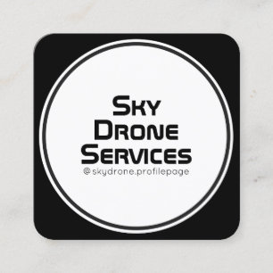 Cartão De Visita Quadrado cobrir de inspiração tecnológica arredondado