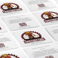 Código QR Construção Carpinteiro Moderno Profissio