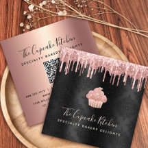 Código QR Cupcake cor-de-rosa Brilhante Coluna Pre