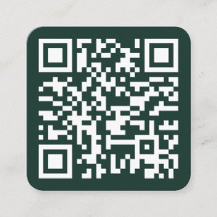 Cartão De Visita Quadrado Código QR da empresa Logotipo da empresa do site p