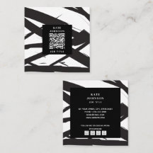Código QR da Linha de Abstrato de Arte Moderna Pre