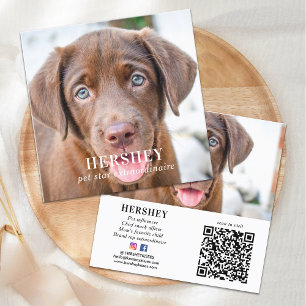 Cartão De Visita Quadrado Código QR de Foto 2 Mídia Social Personalizada