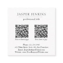 Código QR Mínimo Moderno Elegante Simples