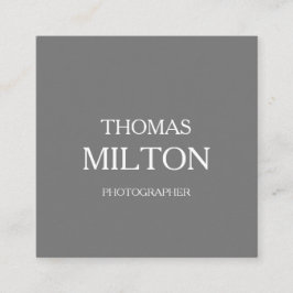 Cartão De Visita Quadrado Código QR moderno minimalista e simples