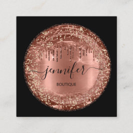 Cartão De Visita Quadrado Compro Boutique Profissional - Unidade de Leitura 