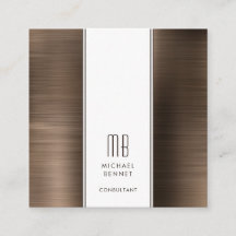 Consultor de Folha Metálica Bronze Marrom Monogram