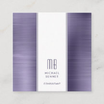 Consultor de Folha Metálica Violeta Monogramada
