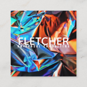 CARTÃO DE VISITA QUADRADO COR