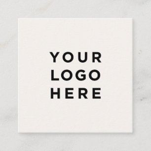 Cartão De Visita Quadrado Cor Verde Escuro Simples e Editável