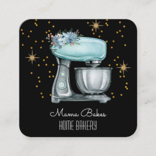 Cartão De Visita Quadrado Cozedura de padeiro