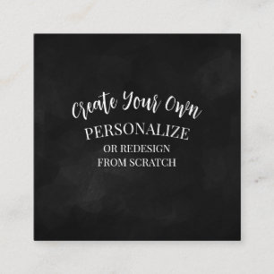 Cartão De Visita Quadrado Criar um personalizado