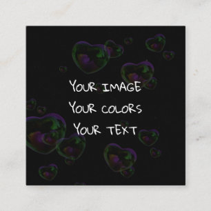 Cartão De Visita Quadrado Criar um personalizado