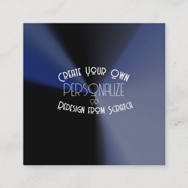 Cartão De Visita Quadrado Crie o seu próprio personalizado (Frente)