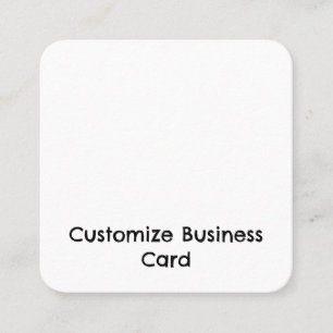 Cartão De Visita Quadrado Crie seu Personalizado 2,5" x 2,5"
