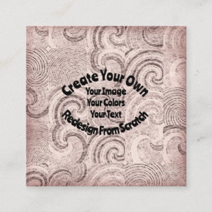 Cartão De Visita Quadrado Crie seu próprio design personalizado