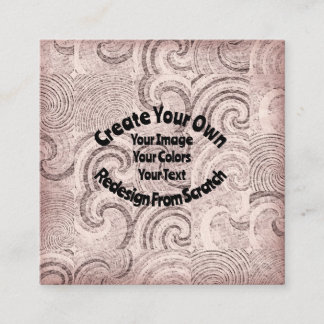 Cartão De Visita Quadrado Crie seu próprio design personalizado