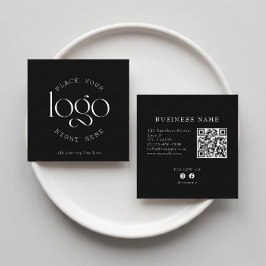 Cartão De Visita Quadrado Crie Seu Próprio Logotipo Empresarial Personalizad