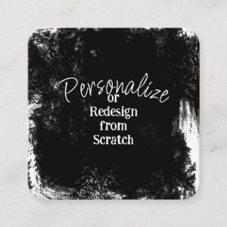 Cartão De Visita Quadrado Crie seu próprio personalizado