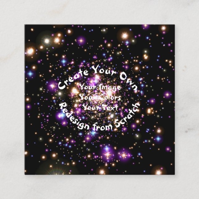 Cartão De Visita Quadrado Crie seu próprio personalizado (Frente)