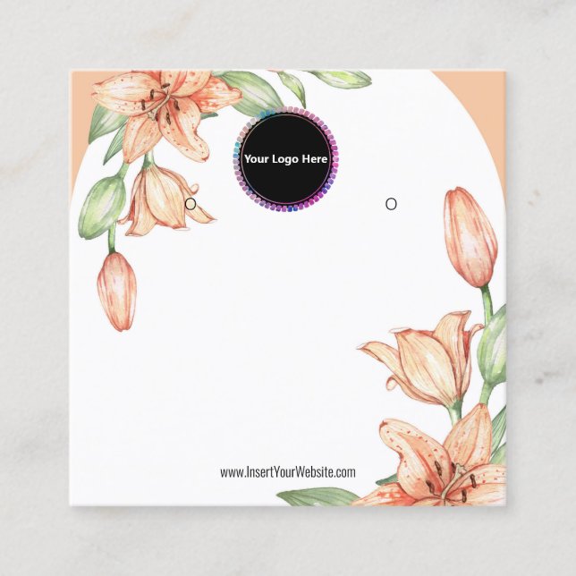 Cartão De Visita Quadrado Crie sua placa de vídeo com gravação personalizada (Frente)