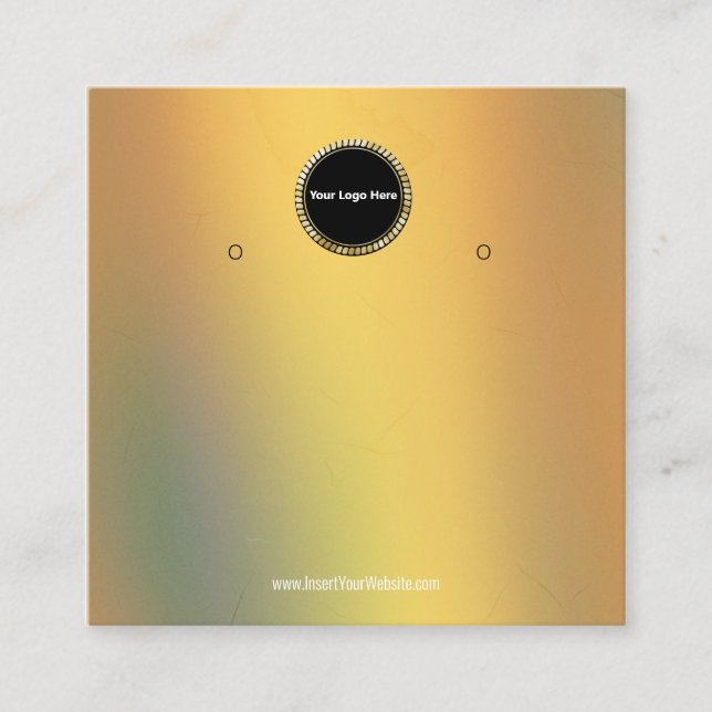 Cartão De Visita Quadrado Crie sua placa de vídeo com gravação personalizada (Frente)