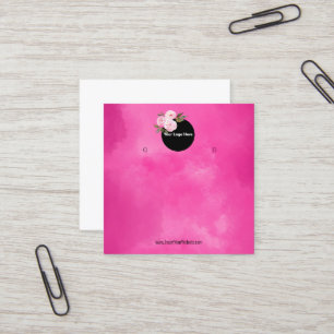 Cartão De Visita Quadrado Crie sua placa de vídeo com gravação personalizada