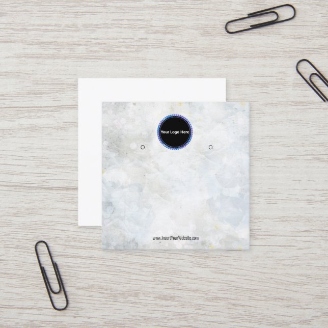 Cartão De Visita Quadrado Crie sua placa de vídeo com gravação personalizada (Frente/Verso In Situ)