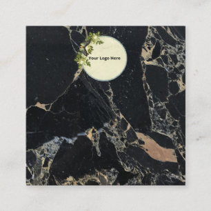 Cartão De Visita Quadrado Crie sua placa de vídeo com gravação personalizada