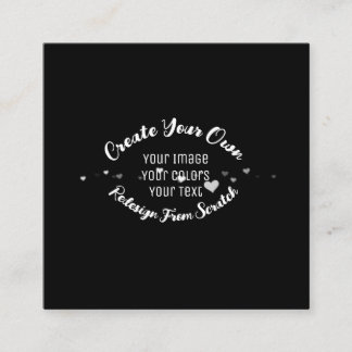 Cartão De Visita Quadrado Crie sua própria imagem personalizada