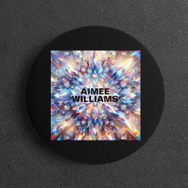 Cartão De Visita Quadrado Cristal Holográfico Bold e Bright