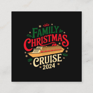 Cartão De Visita Quadrado Cruzeiro Natal Da Família 2024 Inesquecível