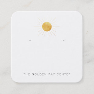 Cartão De Visita Quadrado custom-Laurie- Keep - com buracos