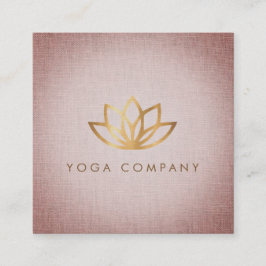 Cartão de visita quadrado de Brown do instrutor da