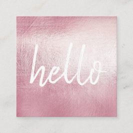 Cartão de visita quadrado de EventPlanner do olá!