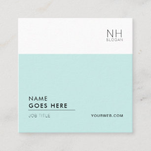 Cartão de visita quadrado de múltiplos propósitos