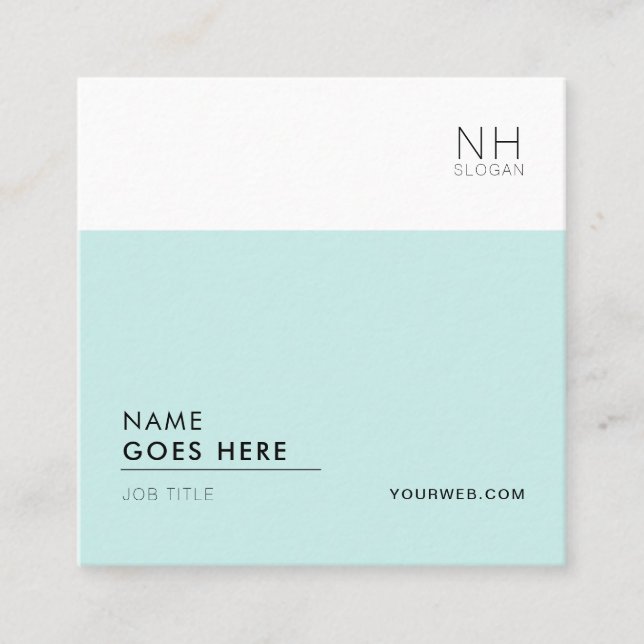 Cartão de visita quadrado de múltiplos propósitos (Frente)