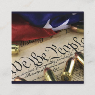 Cartão De Visita Quadrado Declaração de independência