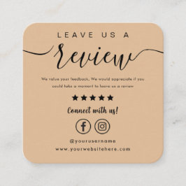 Cartão De Visita Quadrado Deixe-nos uma revista do logotipo do Instagram no 