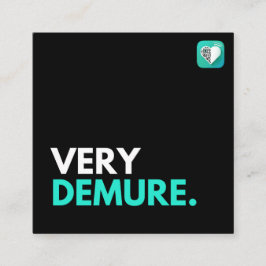 CARTÃO DE VISITA QUADRADO DEMURA