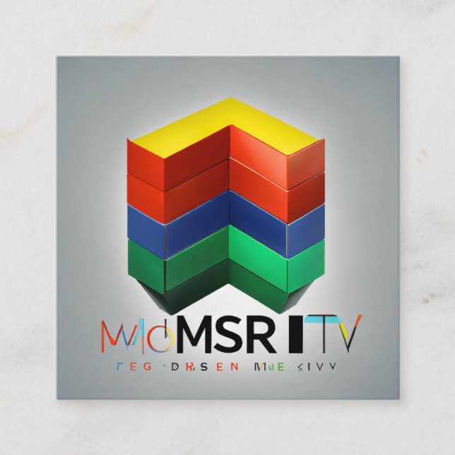 Cartão De Visita Quadrado Desenvolvedor de negócios de comércio eletrônico (Frente)