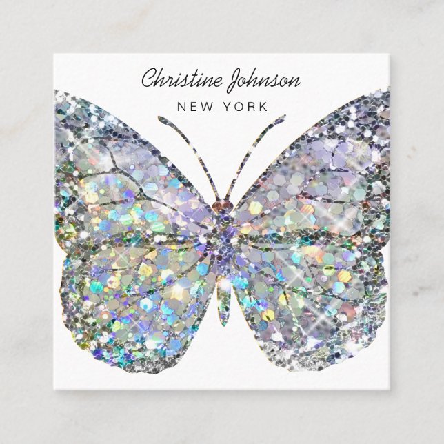 cartão de visita quadrado design (Frente)