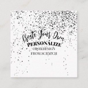 Cartão De Visita Quadrado Design personalizado