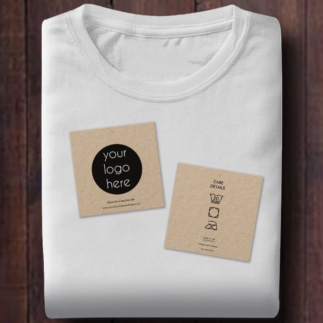 Cartão De Visita Quadrado Detalhes do tratamento da troca de roupas com o lo (Criador carregado)