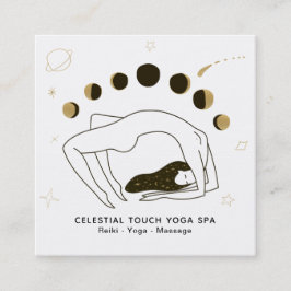 Cartão De Visita Quadrado *~* Deusa Celestial + Fases da Mulher Lua