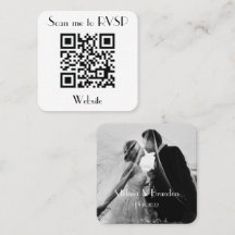 Digitalize-me para RSVP Wedding QR Code Resposta F