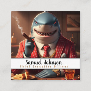 Cartão De Visita Quadrado Diretor Executivo Executivo Engraçado Executivo