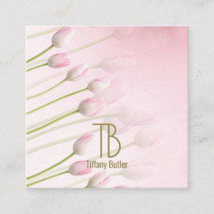 Cartão De Visita Quadrado Dourado Monograma Moderno, Luxo