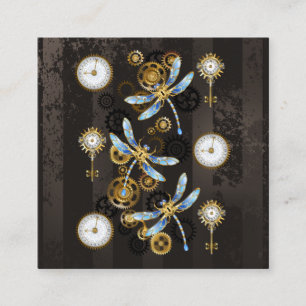 Cartão De Visita Quadrado Dragões-do-galho-do-mar